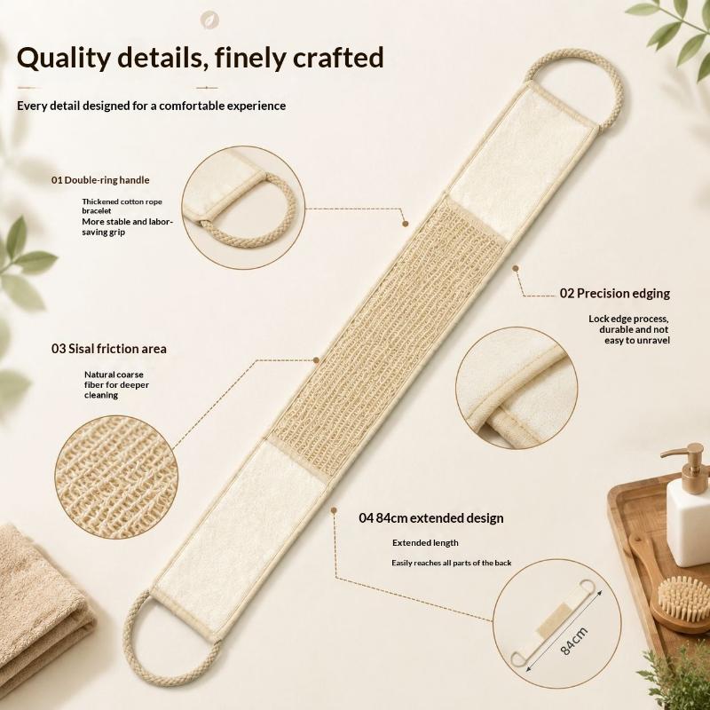 【B】Natural Soft Sisal Fiber Ex - огляд і ціна Body Loofah Natural