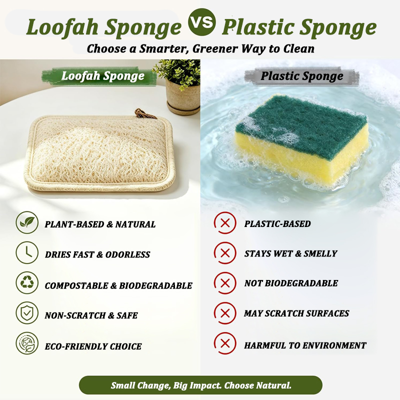 Natural Loofah Sponge Scrubber - огляд і ціна Body Loofah Natural